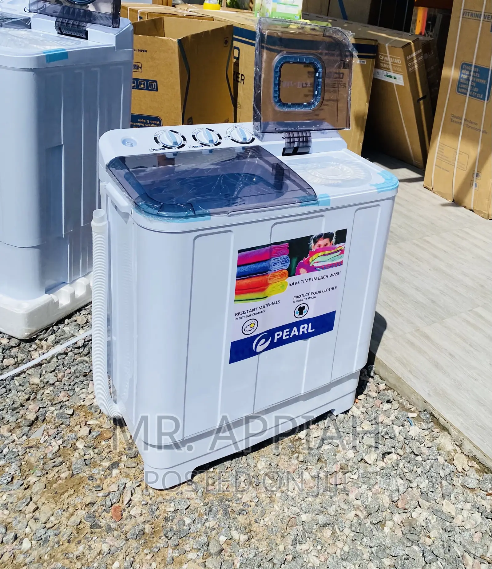 Original Pearl 7kg Semi-Automatic Washer + Spin/Dry.
