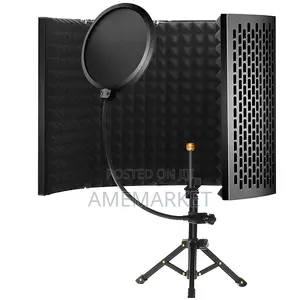 Studio Vocal Booth Isolation Shied - 5 Metal Panels