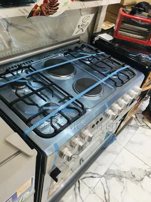 Ferre 2 Electric Oven With Grill 60x90 Gray 4 Gas Glass Lid