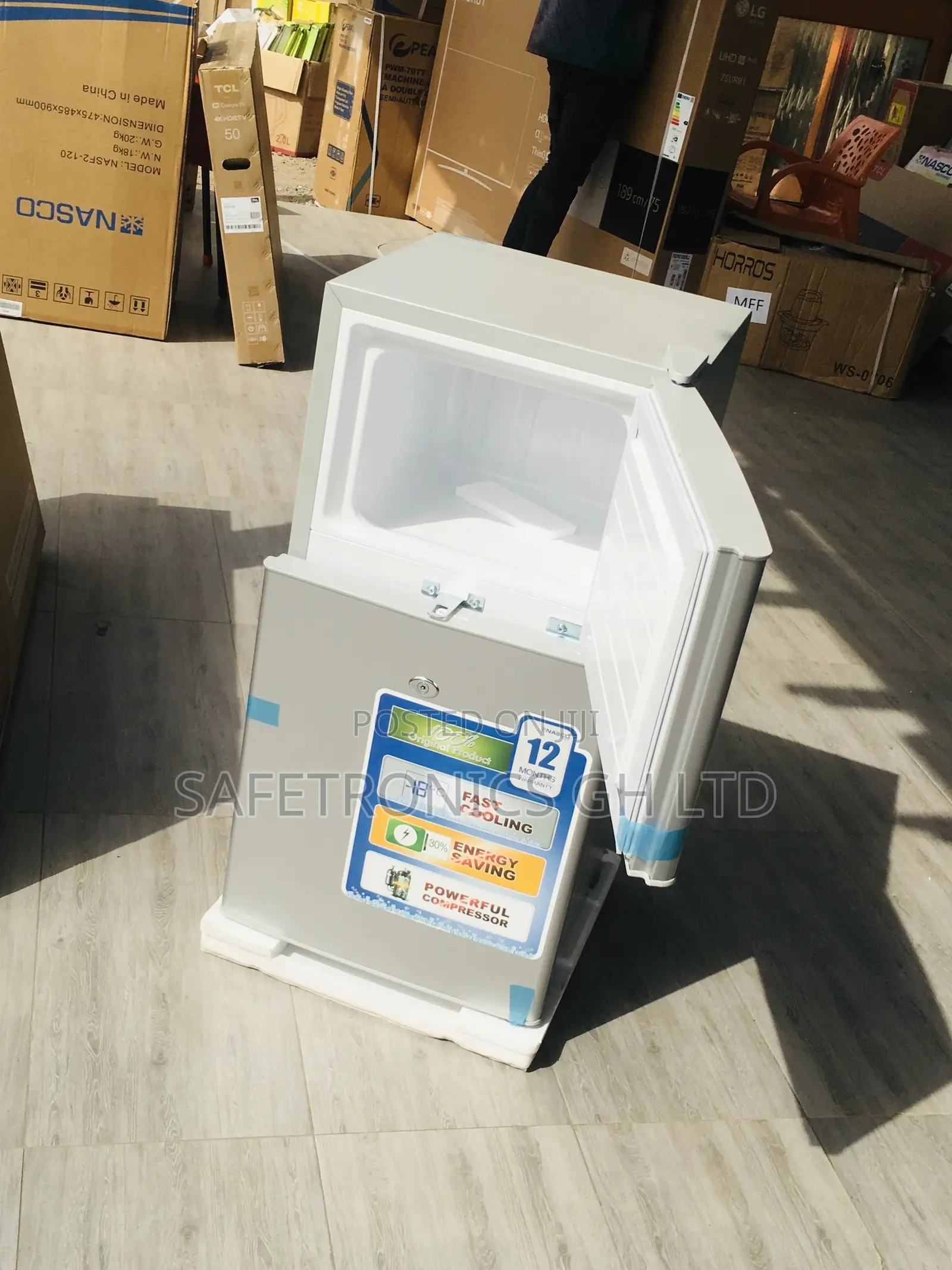 Nas2-120 Doubledoor Topfreezer Nasco Gray 90l Fridge