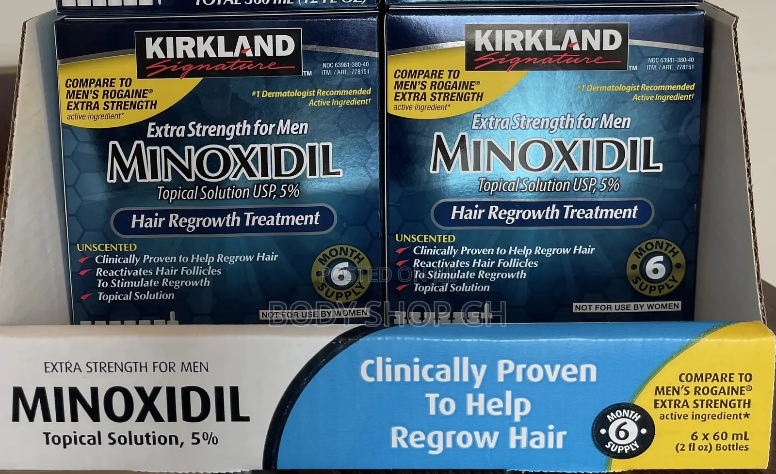 Original Kirkland Minoxidil Full Pack - Beard and Baldness