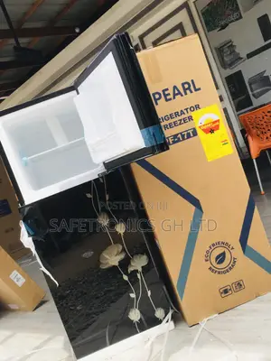 Black Glass Pearl Doubledoor Topfreezer PF-20T Fridge