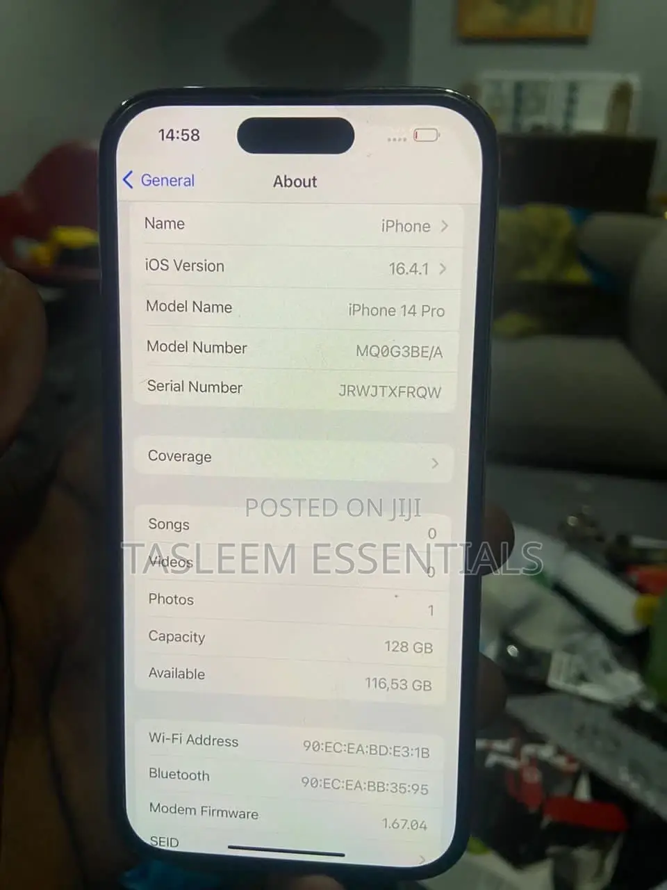 Apple iPhone 14 Pro 128 GB Black