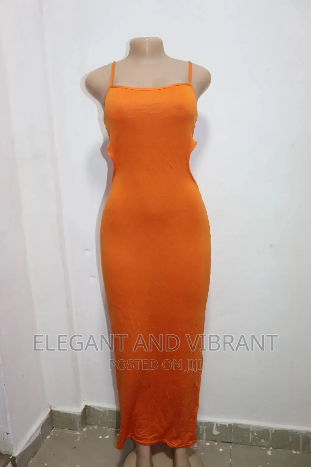 Beautiful Hug Dress With Side Cuts