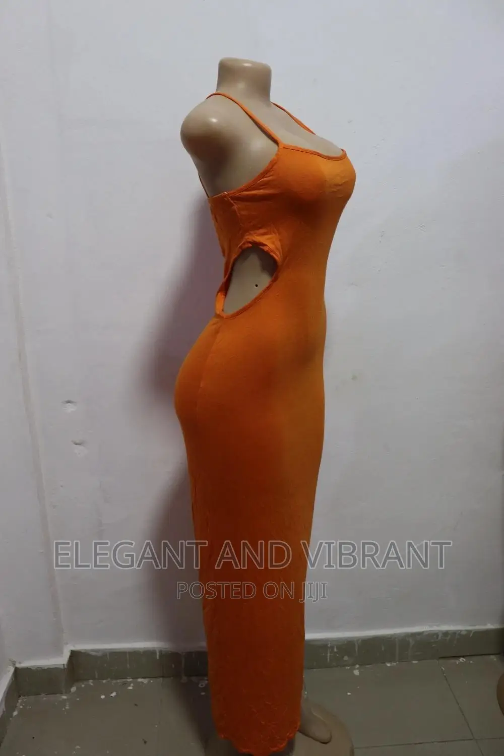 Beautiful Hug Dress With Side Cuts