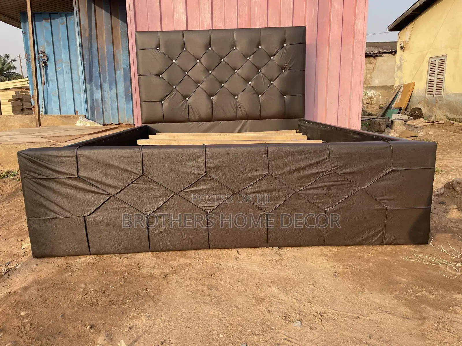 Brown Foreign Double 60x80 Bed Frame