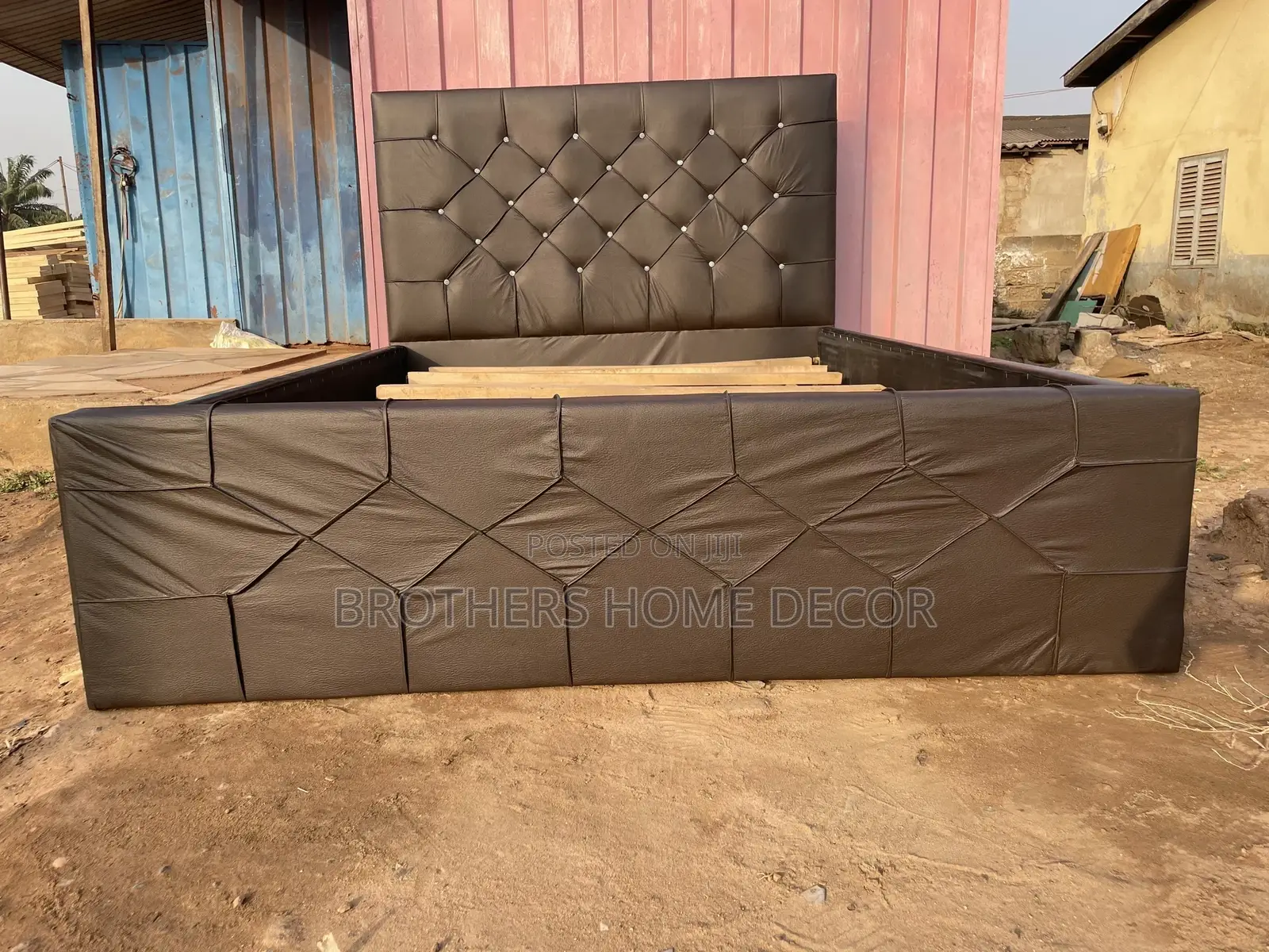 Brown Foreign Double 60x80 Bed Frame