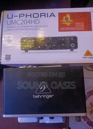 Behringer UMC204HD U-Phoria USB Audio Interface