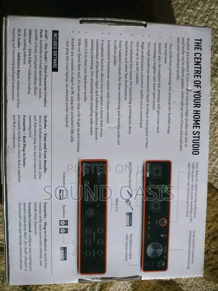 Focusrite Scarlett 4i4 3rd Gen USB Recording Interface