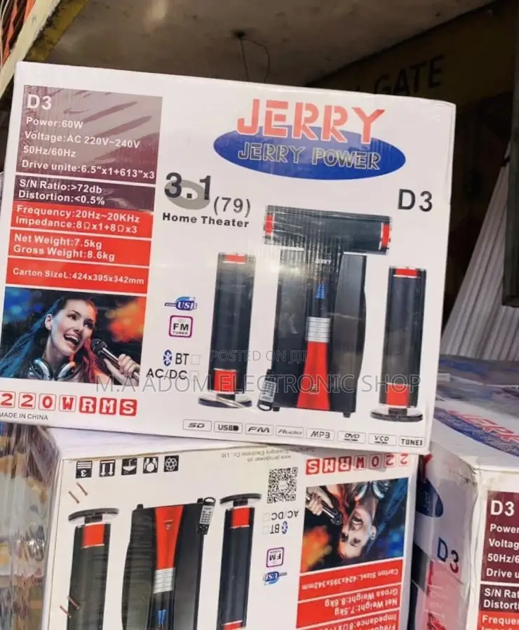 High Quality Jerry JB-D3 Bluetooth Home Theater(Black) 