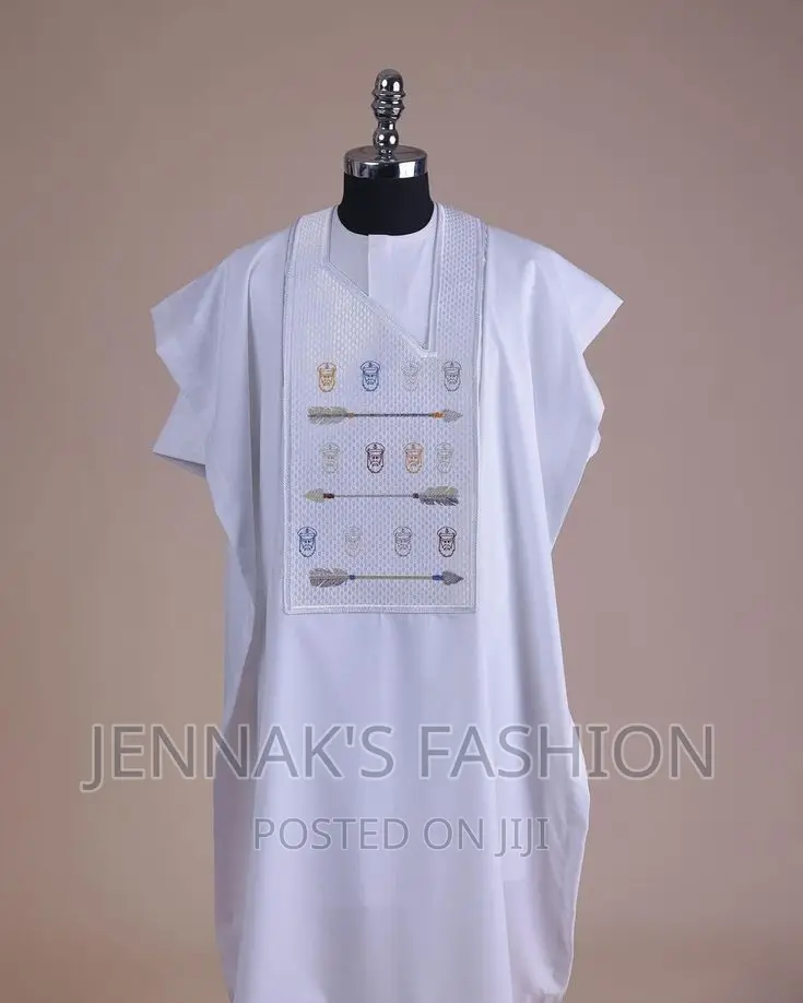 Already Made White 3pieces Agbada