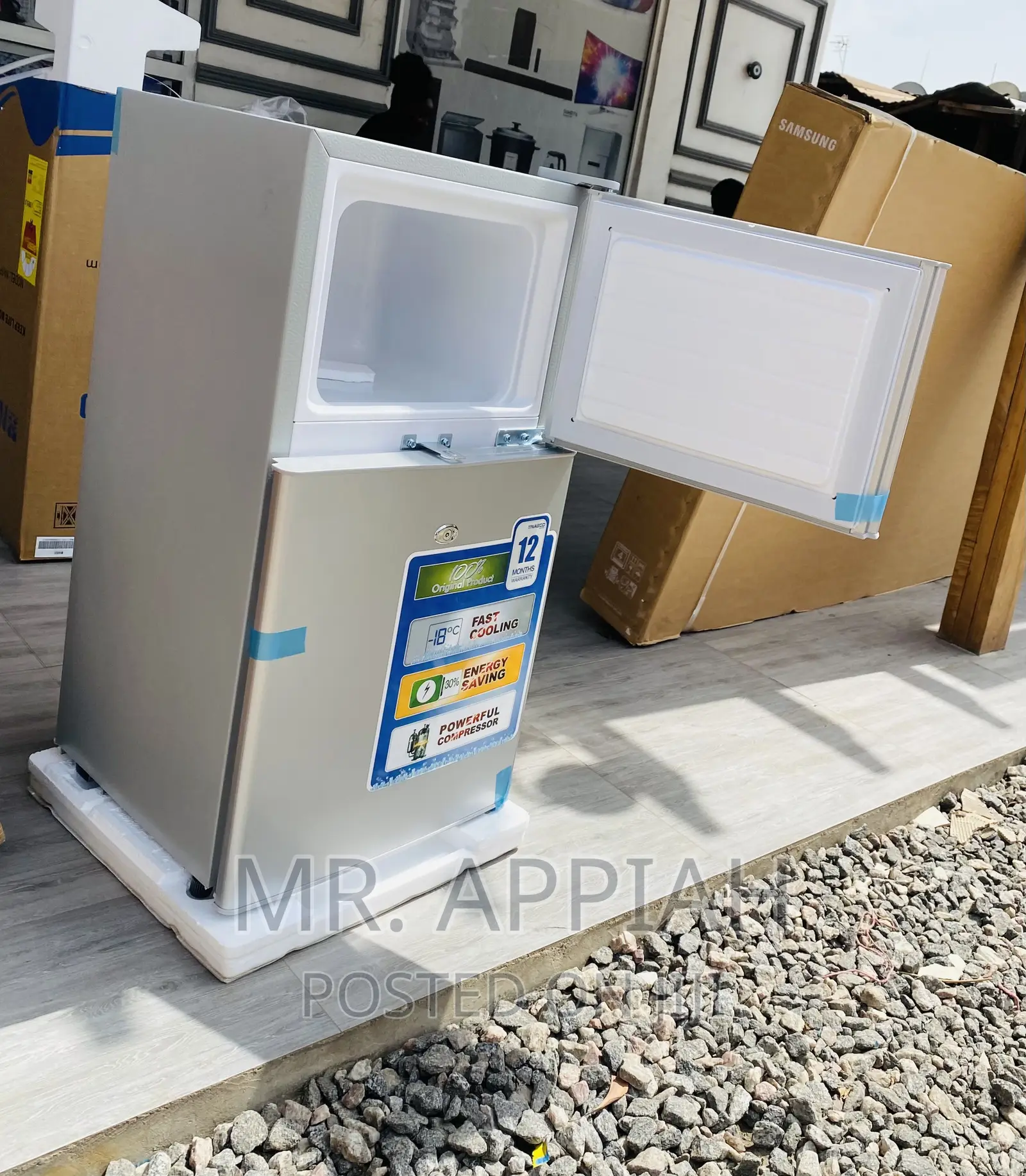 Latest Nasco Nasf2-120 Electric Fridge(Silver).