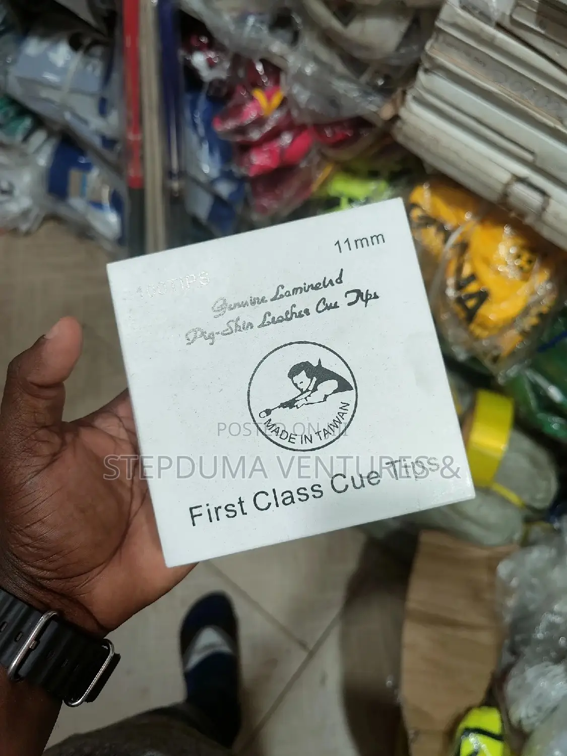 Billard Tips & Chalk (Size 9mm - 12mm)