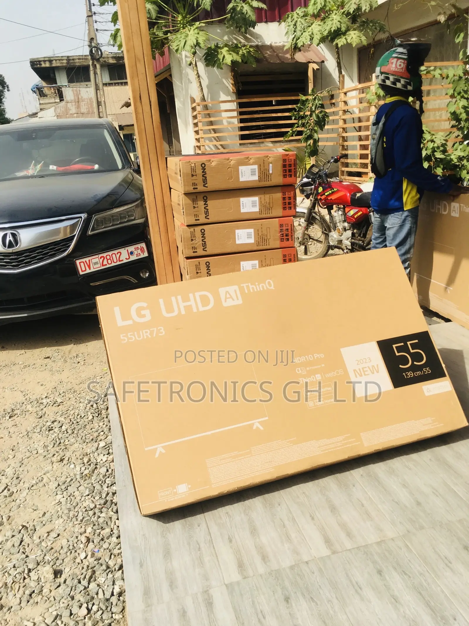 55 Inches Lastest Black Glossy Ur73 Lg Smart Uhd Tv