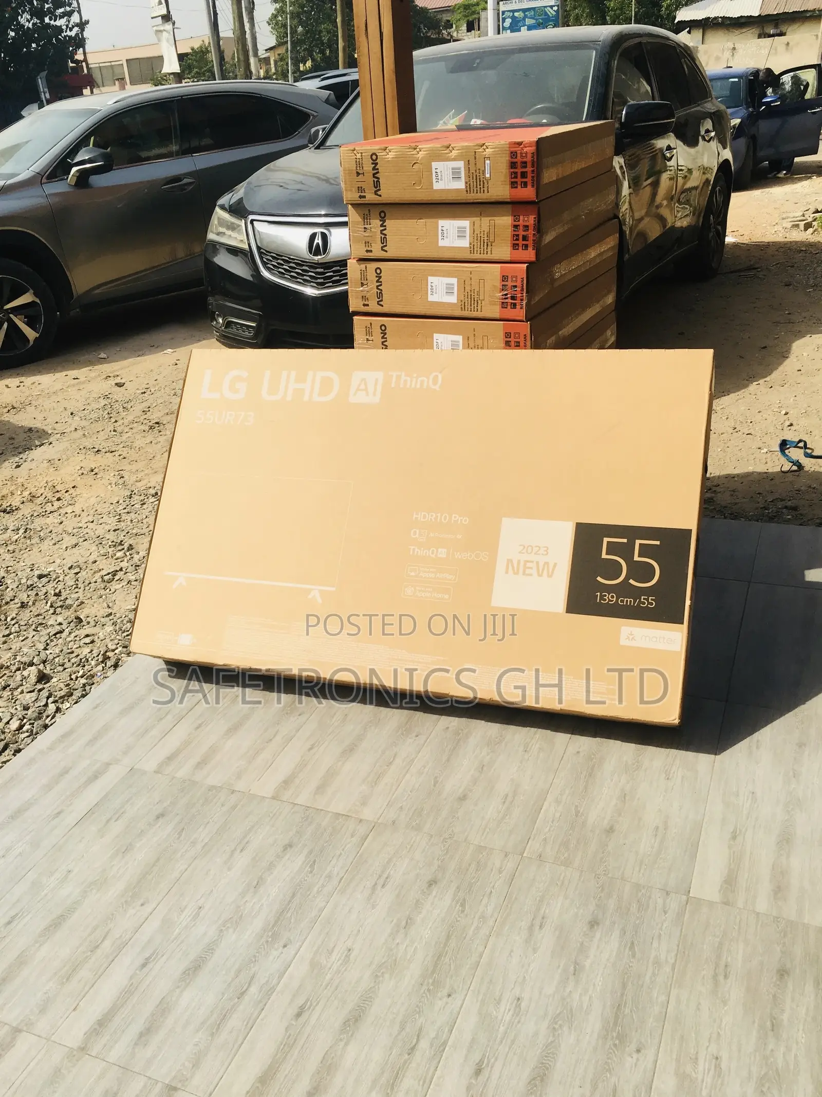 Lg Uhd Smart 55 Inches Led Glossy Ur73 Black Electric Tv