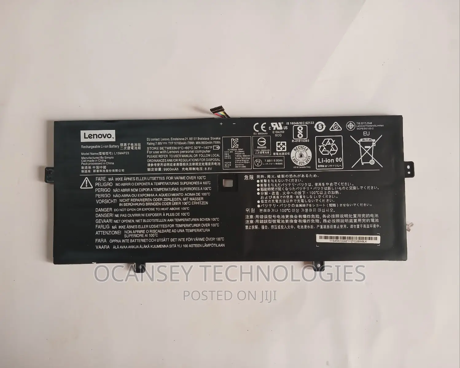 Original Lenovo L15m4p23 Yoga 910-13ikb Series L15m4p21