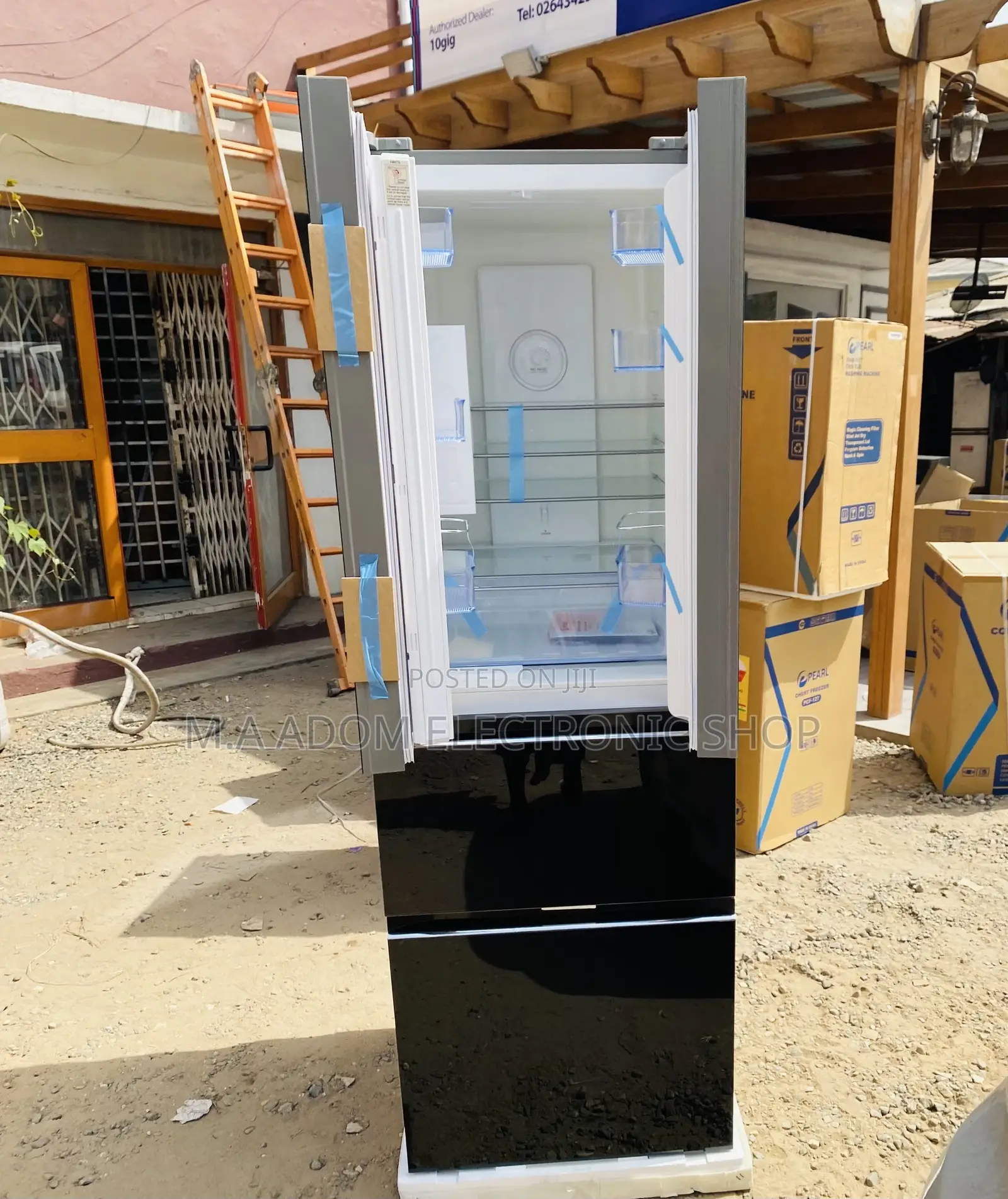Fast Chilling Pearl Pf470bg Double Door Refrigerator 
