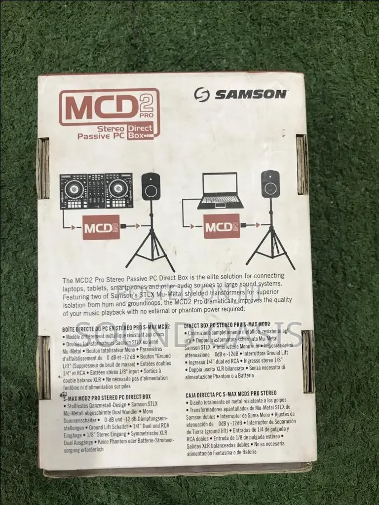 Samson MCD 2-Pro Stereo Passive DI Box