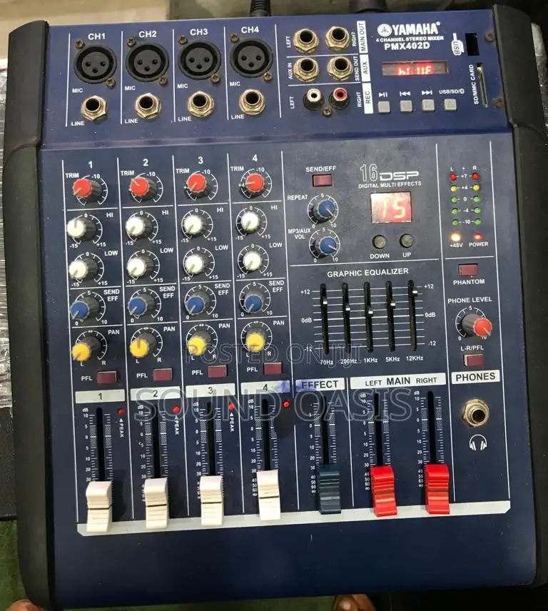 Yamaha PMX402D-USB 4-Channel Mixer With Bluetooth