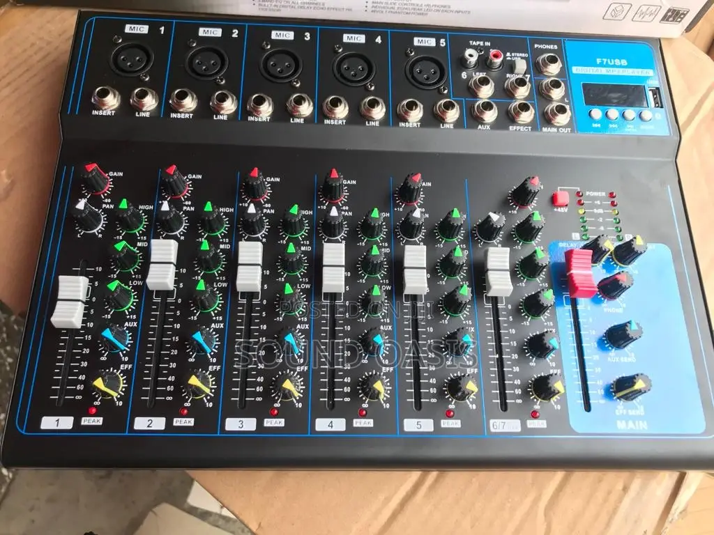 Yamaha USB LED 7 Channel Mixing Console Professional Audio