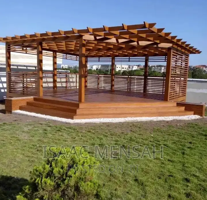 Expect in Pergola Building and All Types of Quality Roofing.