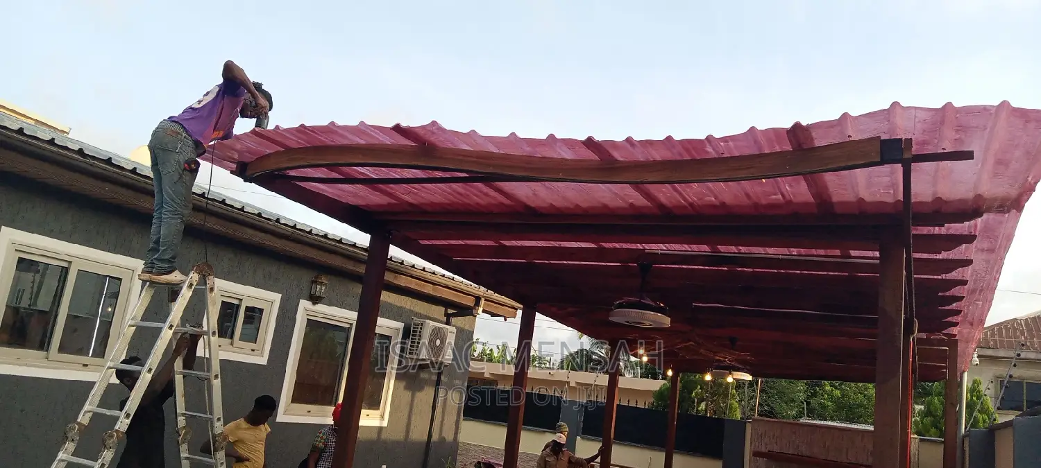 Expect in Pergola Building and All Types of Quality Roofing.