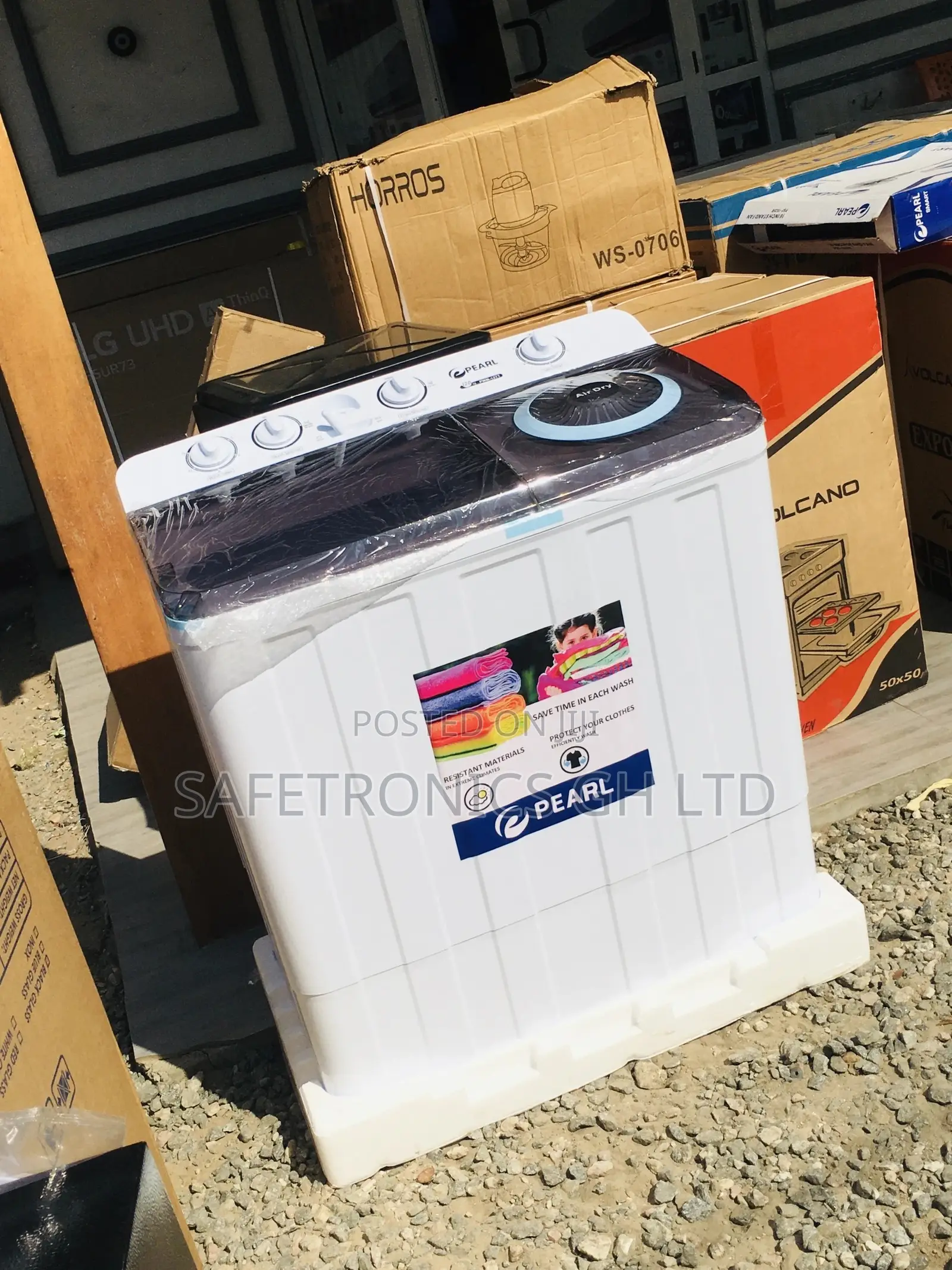 Pearl 12kg Washingmachine Topload Semiautomatic Essential 