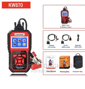 Konnwei KW870 OBD2 Car Diagnostic Scanner Battery Tester
