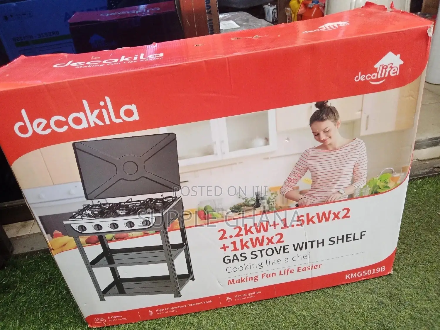 Gas Stove With Shelf Decakila
