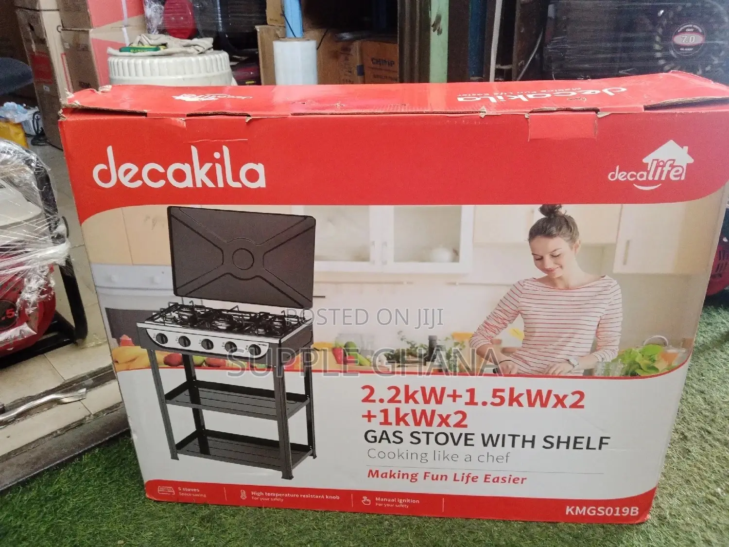 5 Stove Decakila Gas Stove With Shelf Affordable