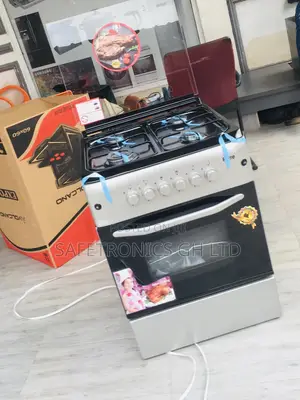 Grab Ferre 4 Gas Cooker Oven With Grill 60x90 Gray Glass Lid
