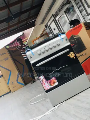 Gray Glass Lid 4 Gas Burner Ferre Oven With Grill 60x60
