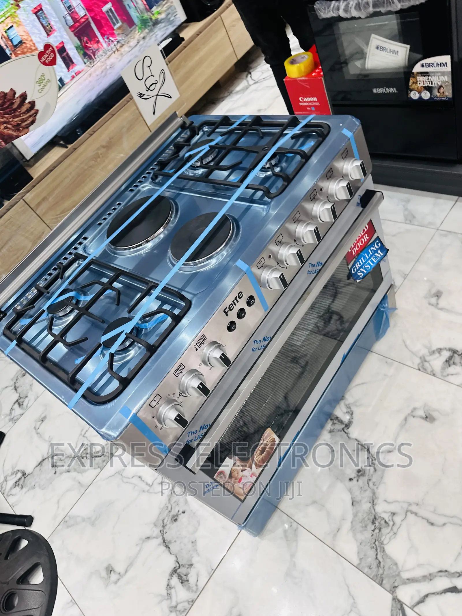 Stainless Steel Stove Oven Grill 4-2 Sliver Gas Electric