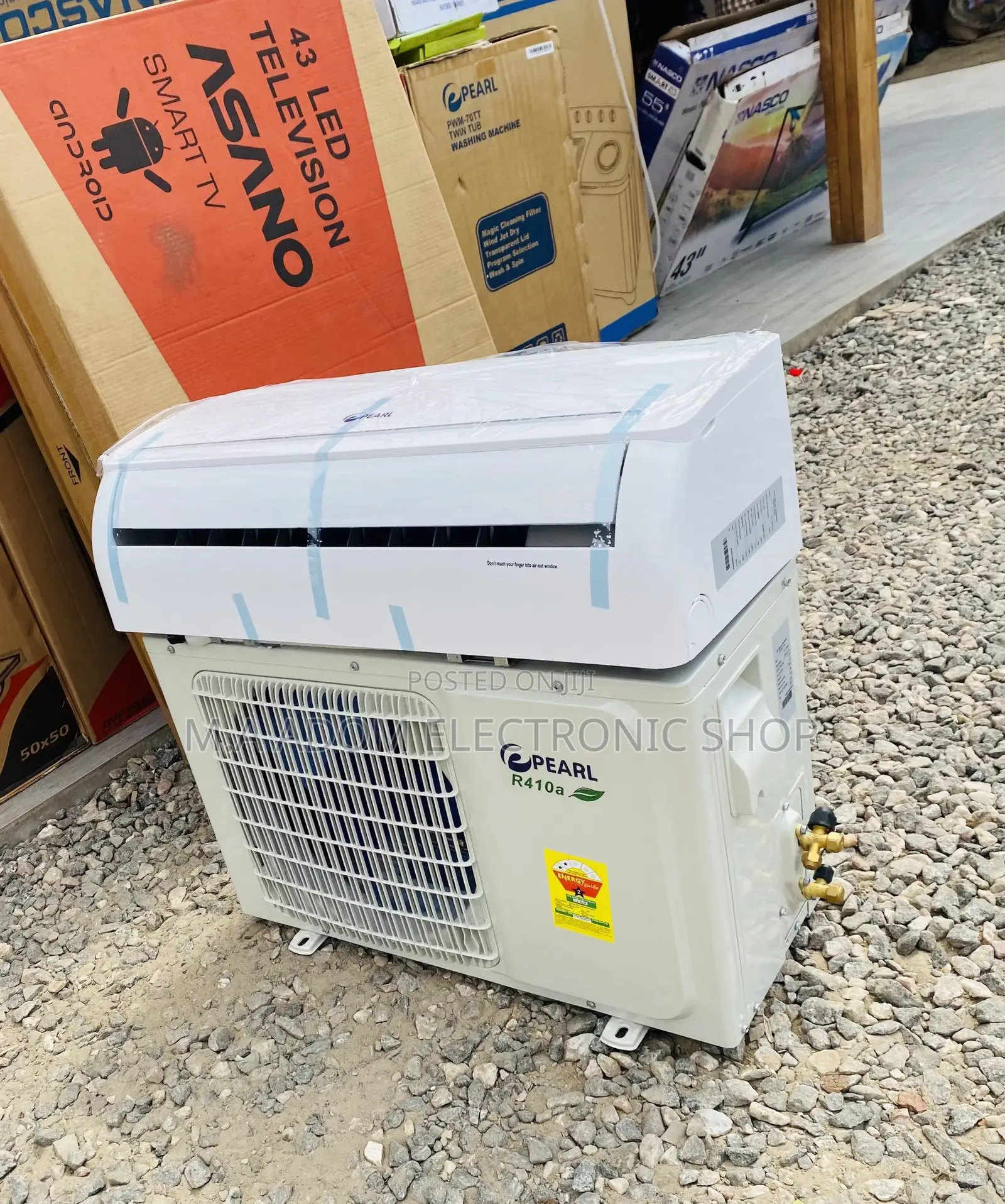 Extremely Chilling Pearl 1.5hp Split Electric Fridge(White).