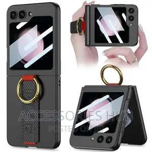 Ring Cases With Screen Protectors for Z Flip 5 and 6