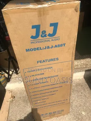 J J 2×15" Battery Powered Bluetooth Speaker (1500w) With Bt