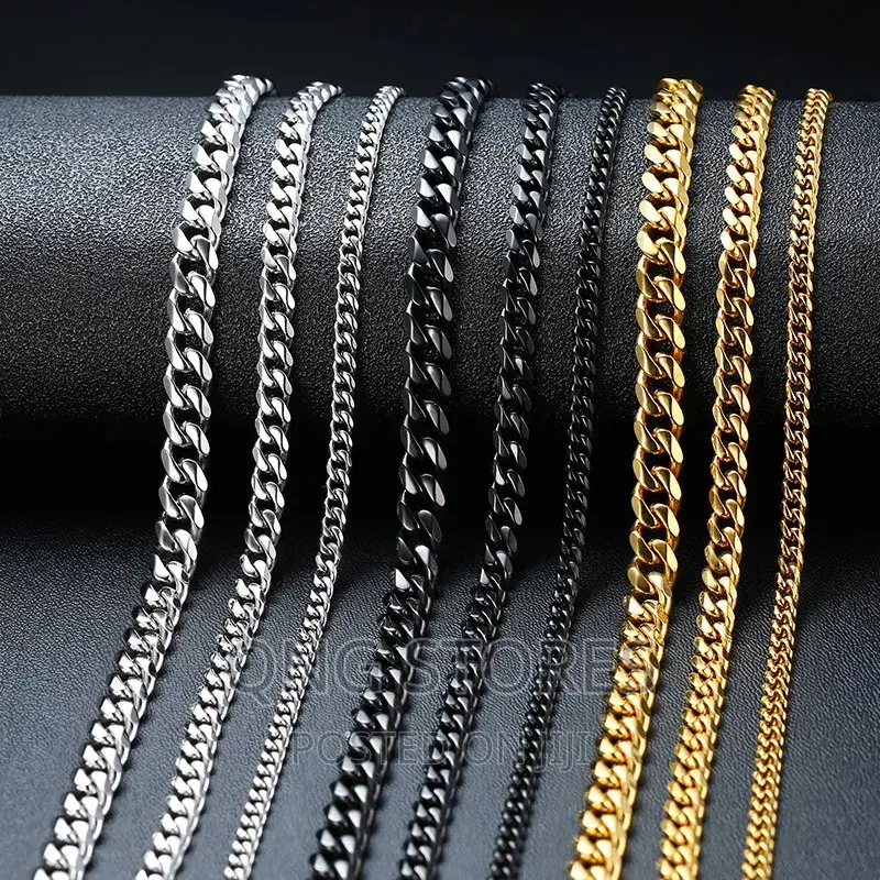 Unisex Cuban Link Chain Necklace
