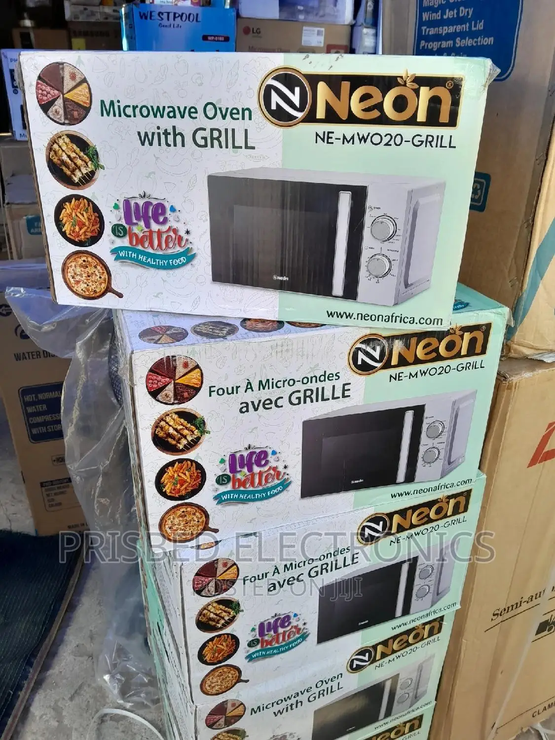 Neon Microwave Oven With Grill