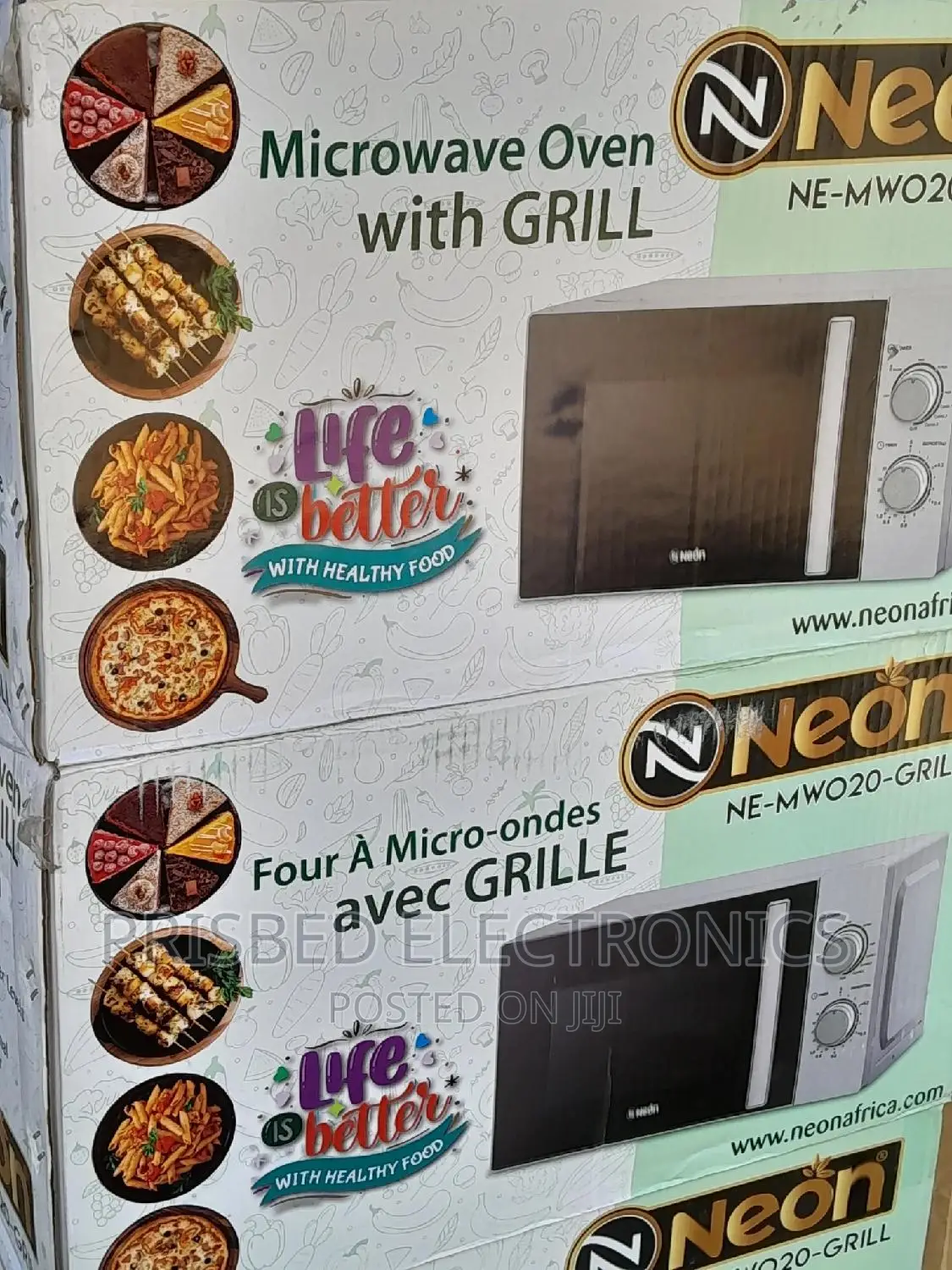 Neon Microwave Oven With Grill