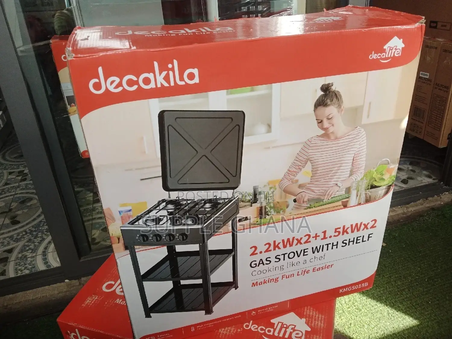Enjoy 4 Stove With Shelf Decakila