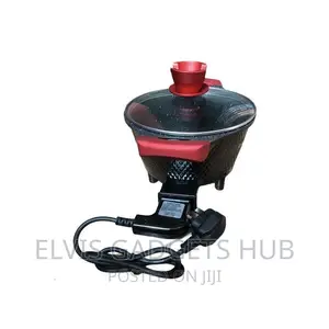 German Home Multipurpose Electric Cooking Pot-2.5l Red/Black