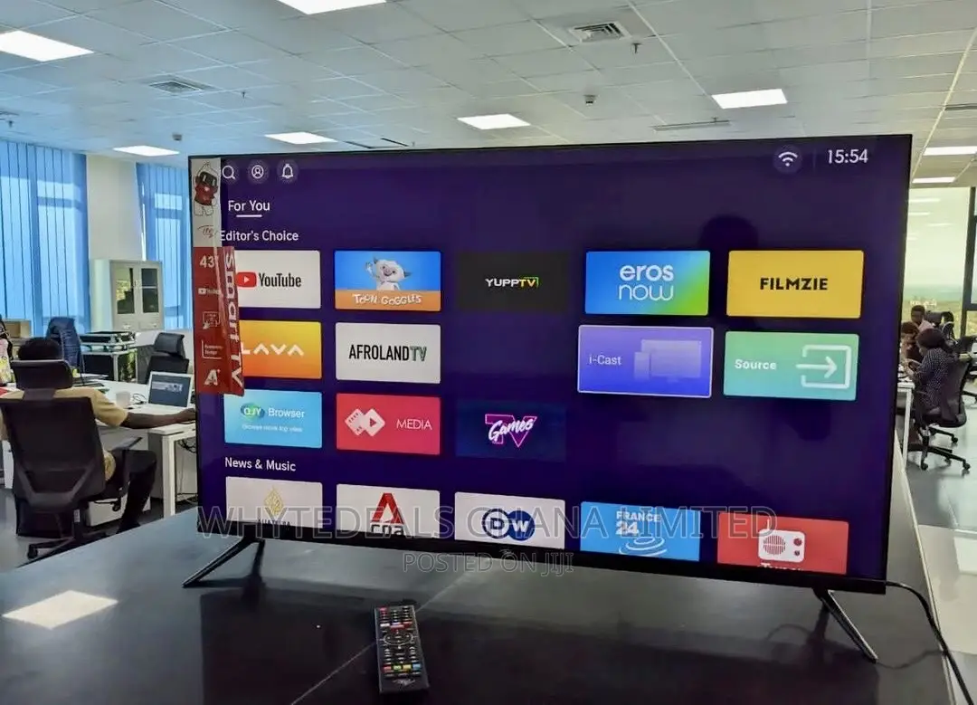 43” Frameless Smart Android Itel LED Tv-Bluetooth, Usb, HDMI