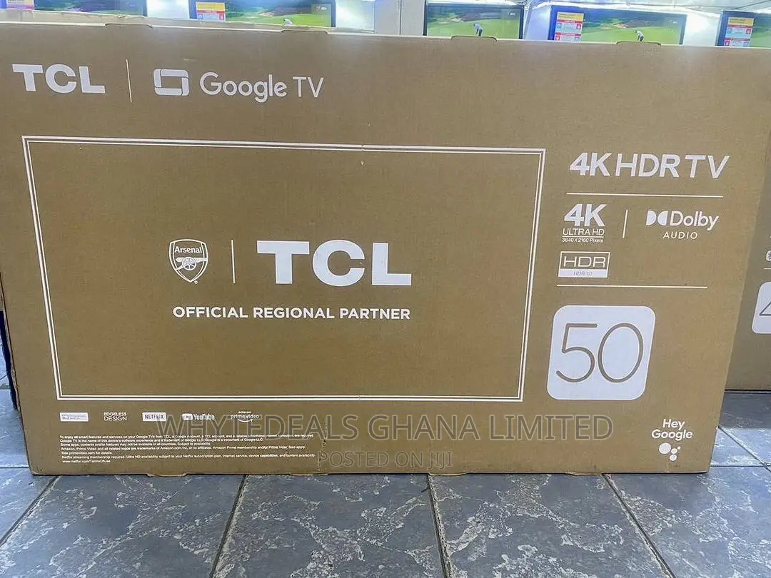 TCL 50” Frameless Smart Voice-Controlled Google TV HDR 2024