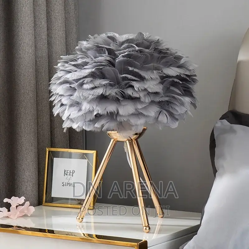 Modern Feather LED Luxury Table Lamp For Home