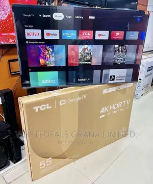 Google Tv 55” TCL Smart Uhd Alexa Ai Frameless Hdmi 2025