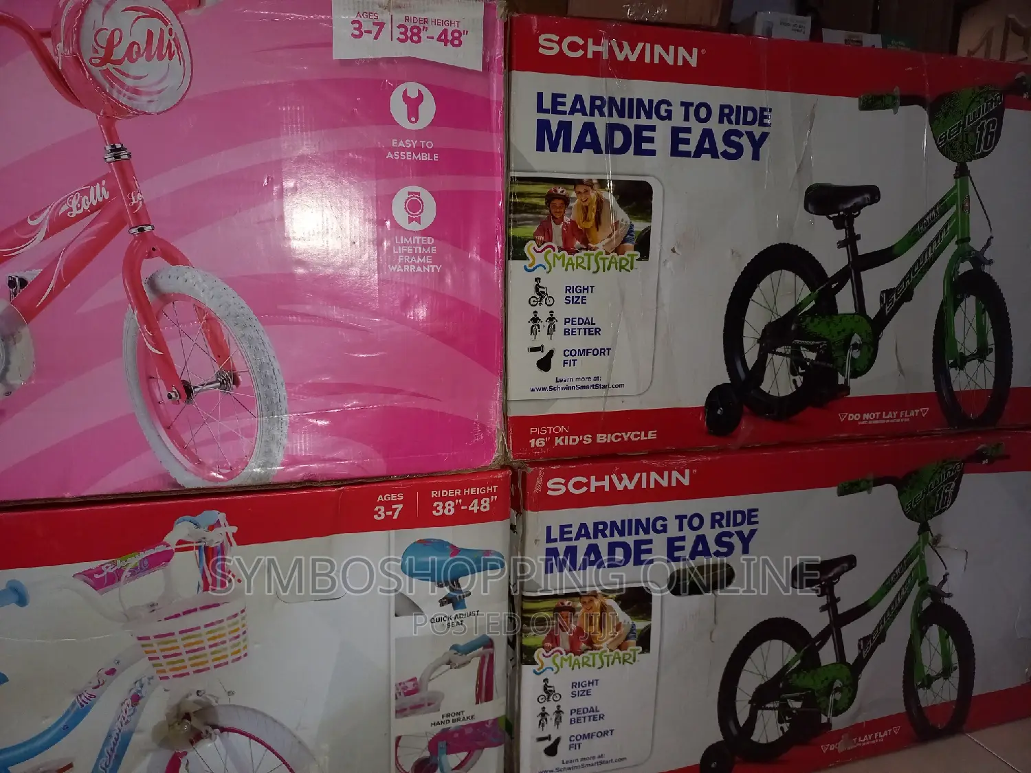 Schwinn Piston 16" Kids' Bike - Green/Pink