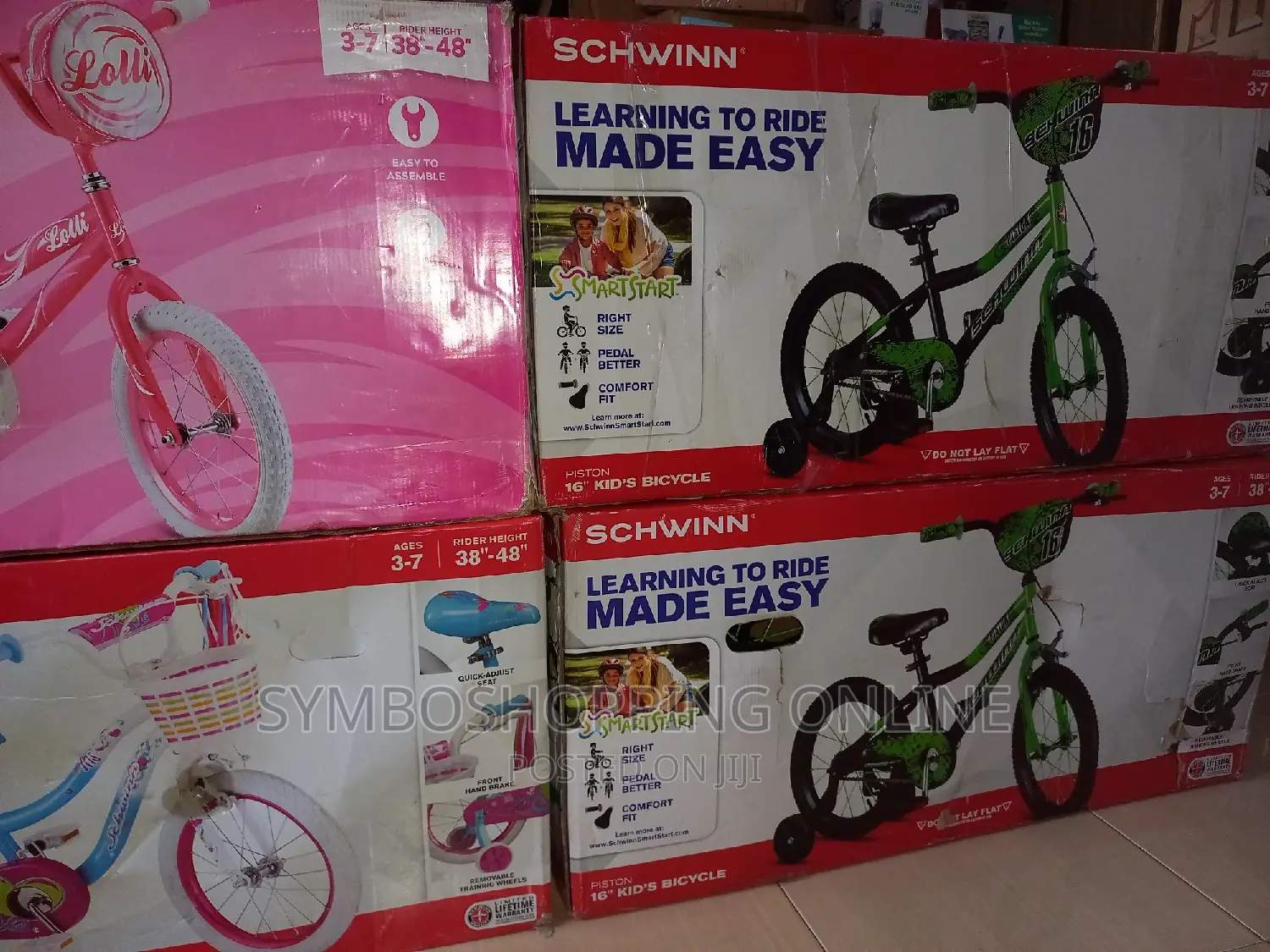 Schwinn Piston 16" Kids' Bike - Green/Pink