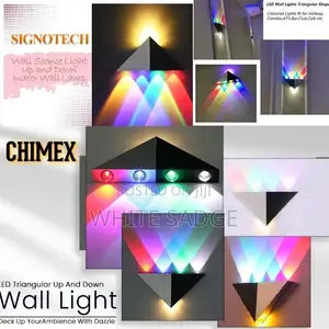 Triangular Multi Color Wall Light
