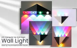 Triangular Multi Color Wall Light
