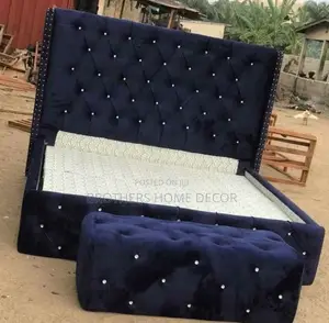 Foreign Queen Size Bedframe 72x75 With Ottoman